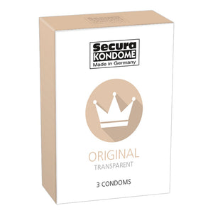 KinkyDiva Secura Kondome Original Transparent x3 Condoms £2.49