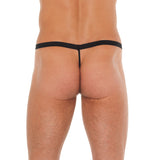 KinkyDiva Mens Black GSting With Zipper On Red Pouch £13.99