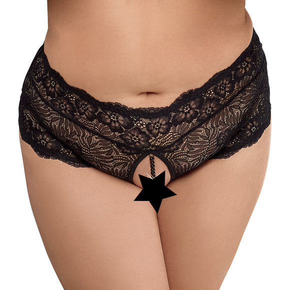 Cottelli Curves Panties With Pearl Chain