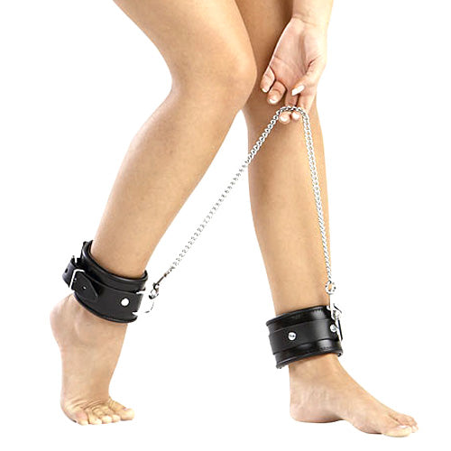 KinkyDiva Leather And Chain Ankle Leg Restraint £63.99