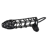 KinkyDiva Black Velvet Soft Touch Penis Cage Sleeve And Vibe £13.99