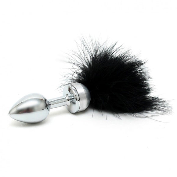 KinkyDiva Small Butt Plug With Black Feathers £47.99