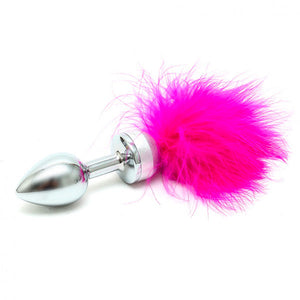 KinkyDiva Small Butt Plug With Pink Feathers £47.99