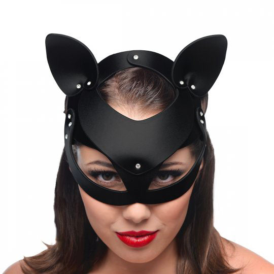 KinkyDiva Master Series Bad Kitten Leather Cat Mask £74.99
