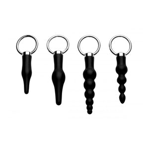 KinkyDiva Master Series 4 Piece Silicone Anal Ringed Rimmer Set £38.99