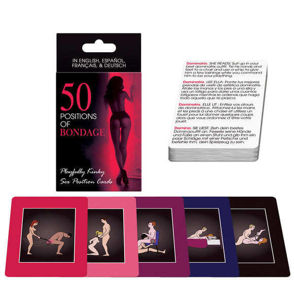 KinkyDiva 50 Positions Of Bondage Sex Position Cards £5.99