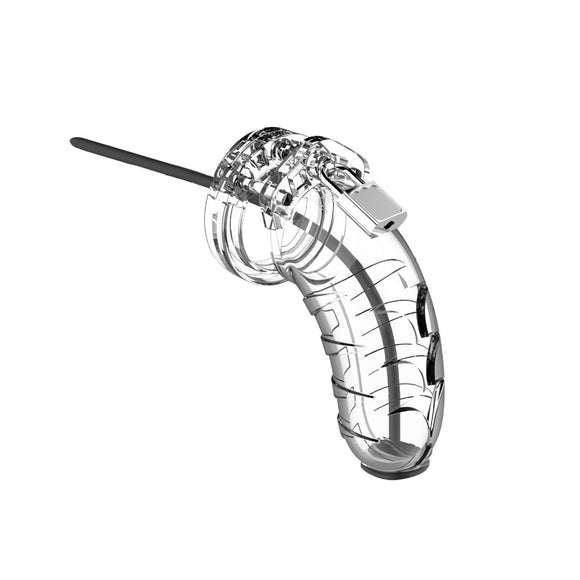 KinkyDiva Man Cage 16 Male 4.5 Inch Clear Chastity Cage With Urethal Sound £44.99