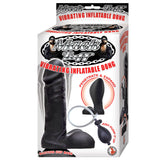 KinkyDiva Mack Tuff Vibrating Inflatable Silicone Dong Black 7.5 Inch £54.99