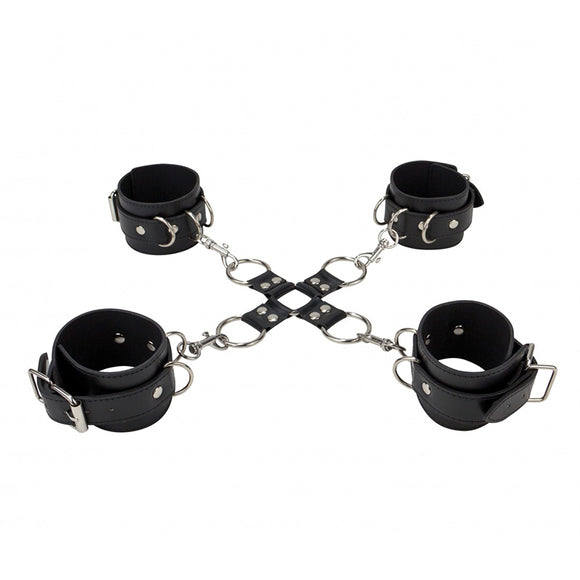 KinkyDiva Shots Ouch Leather Hand And Leg Cuffs £27.99