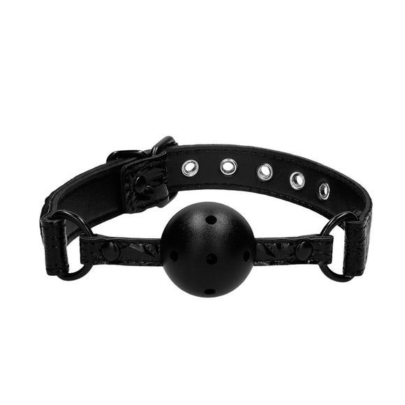KinkyDiva Ouch Breathable Luxury Black Ball Gag £10.99
