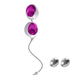 KinkyDiva Ovo L1 Silicone Love Balls Waterproof White And Light Violet £27.99
