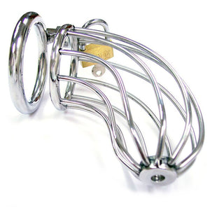 KinkyDiva Rouge Stainless Steel Chasity Cock Cage With Padlock £54.99