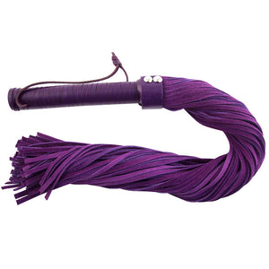 KinkyDiva Rouge Garments Purple Suede Flogger £36.5