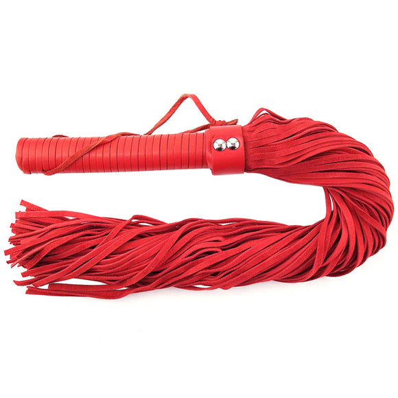 KinkyDiva Rouge Garments Red Suede Flogger £36.5