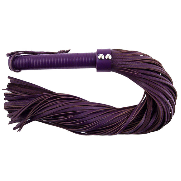 KinkyDiva Rouge Garments Large Purple Leather Flogger £48