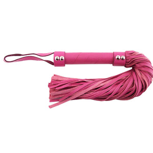 KinkyDiva Rouge Garments Pink Leather Flogger £32