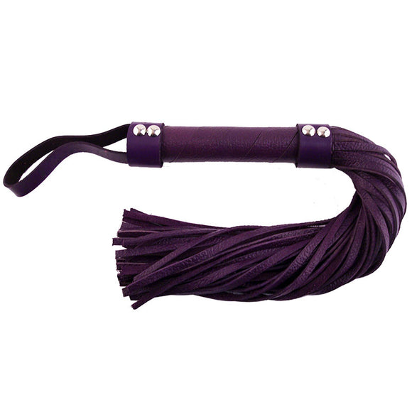 KinkyDiva Rouge Garments Purple Leather Flogger £32