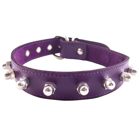 KinkyDiva Rouge Garments Purple Nut Collar £24.5