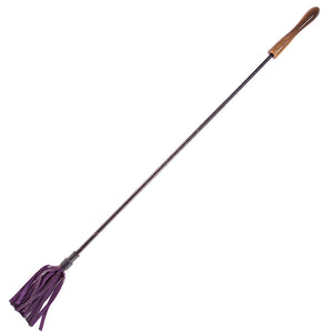 KinkyDiva Rouge Garments Riding Crop With Wooden Handle Purple £15