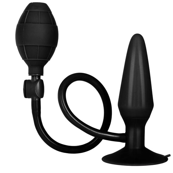 KinkyDiva Black Booty Call Pumper Silicone Inflatable Medium Anal Plug £28.99