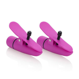 KinkyDiva Nipplettes Vibrating Pink Nipple Clamps Adjustable £26.99