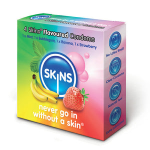 KinkyDiva Skins Flavoured Condoms 4 Pack £3.49