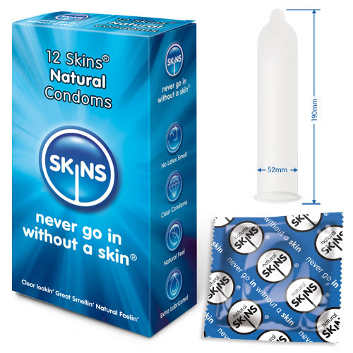 KinkyDiva Skins Condoms Natural 12 Pack £9.49