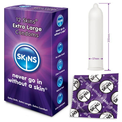 KinkyDiva Skins Condoms Extra Large 12 Pack £9.49