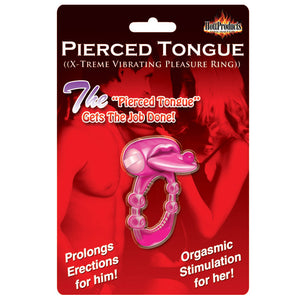 KinkyDiva Pierced Tongue Vibrating Silicone Cock Ring £7.49