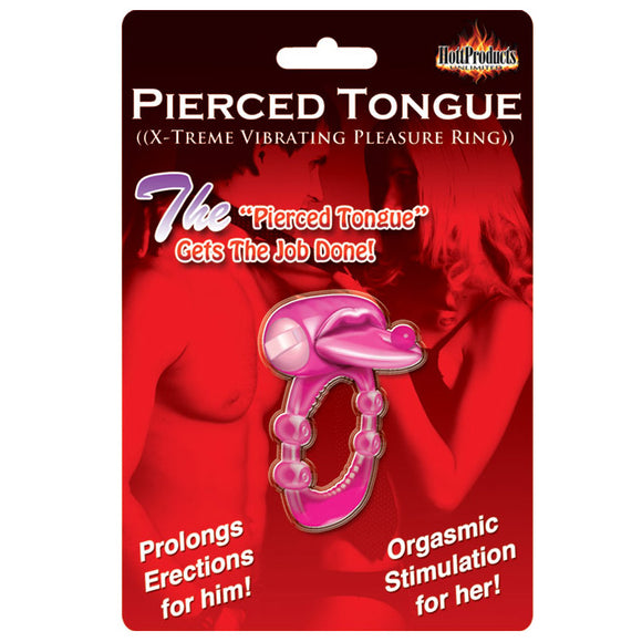 KinkyDiva Pierced Tongue Vibrating Silicone Cock Ring £7.49