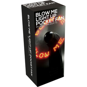KinkyDiva Blow Me Light Up Pocket Fan Black £12.99