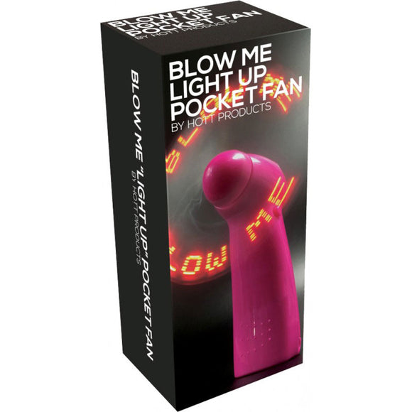 KinkyDiva Blow Me Light Up Pocket Fan Pink £12.99