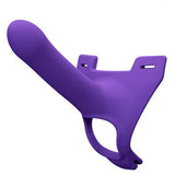 KinkyDiva Zoro Silicone Strap on System With Waistbands Purple 5.5 Inch £69.99