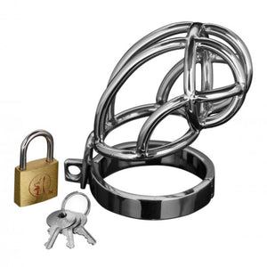 KinkyDiva Captus Stainless Steel Locking Chastity Cage £85.99