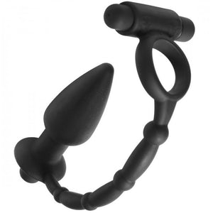 KinkyDiva Viaticus Dual Cock Ring And Anal Plug Vibrator £40.99