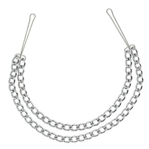 KinkyDiva Silver Nipple Clamps With Double Chain £17.49